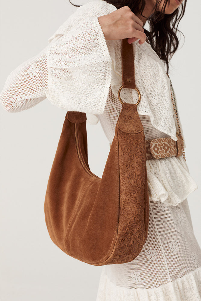 Clair De Lune Suede Bag